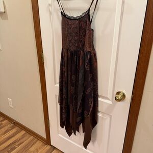 Romwe Ladies Small Brown Boho Quirky Fun Fairytale Dress!